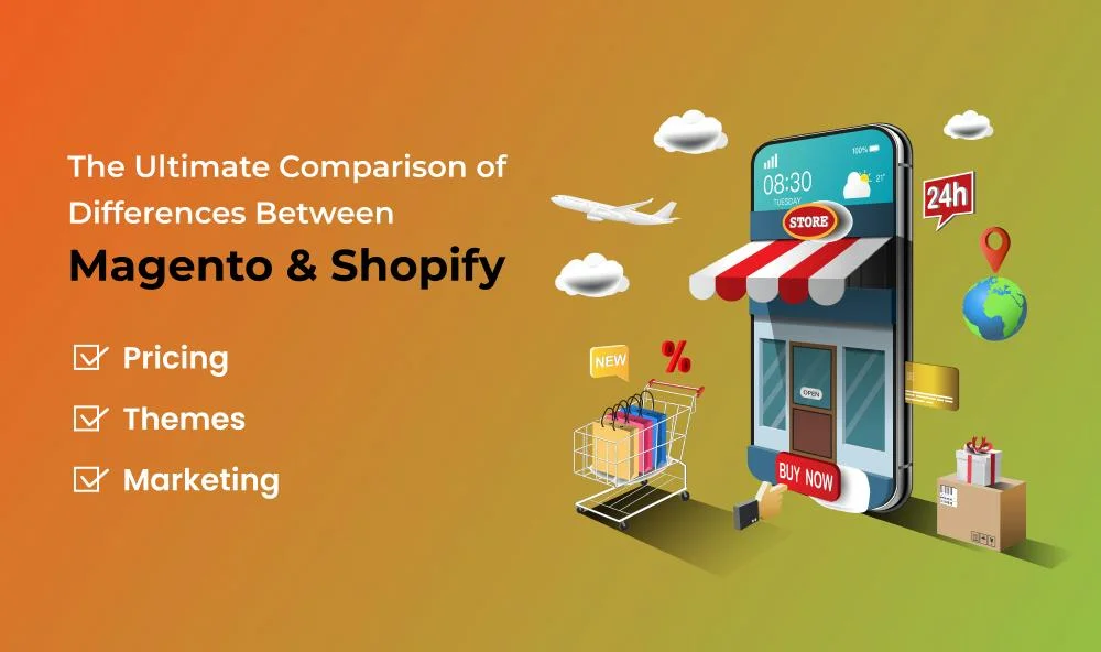 difference between magento and shopify